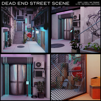 Second Life Marketplace - TROPIX // Dead end Street Scene [box]